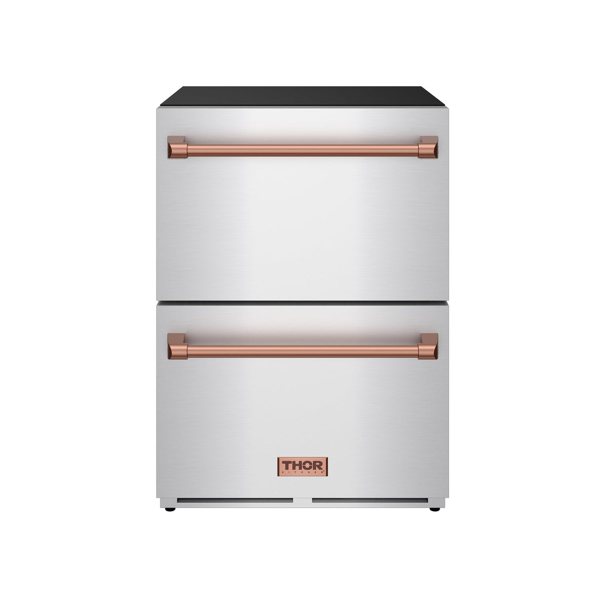 24 Inch Undercounter Built-in or Freestanding Drawer Refrigerator - Stainless Steel/rose Gold  Gordon Ramsay Series