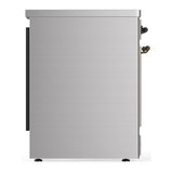 ILVE UMIB30QNR3SSB Majestic III 30 inch Induction Range with 4 Elements, 4 cu. ft. Oven Capacity (Solid Door, Stainless Steel, Burnished)