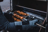 Rotisserie Shish-Kebab Skewer Set with Removable Skewers