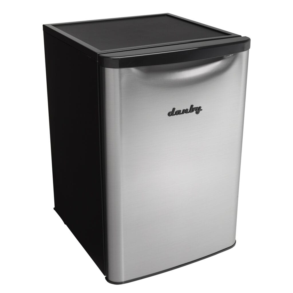 Danby 2.6 cu. ft. Compact Fridge in Stainless Steel Look