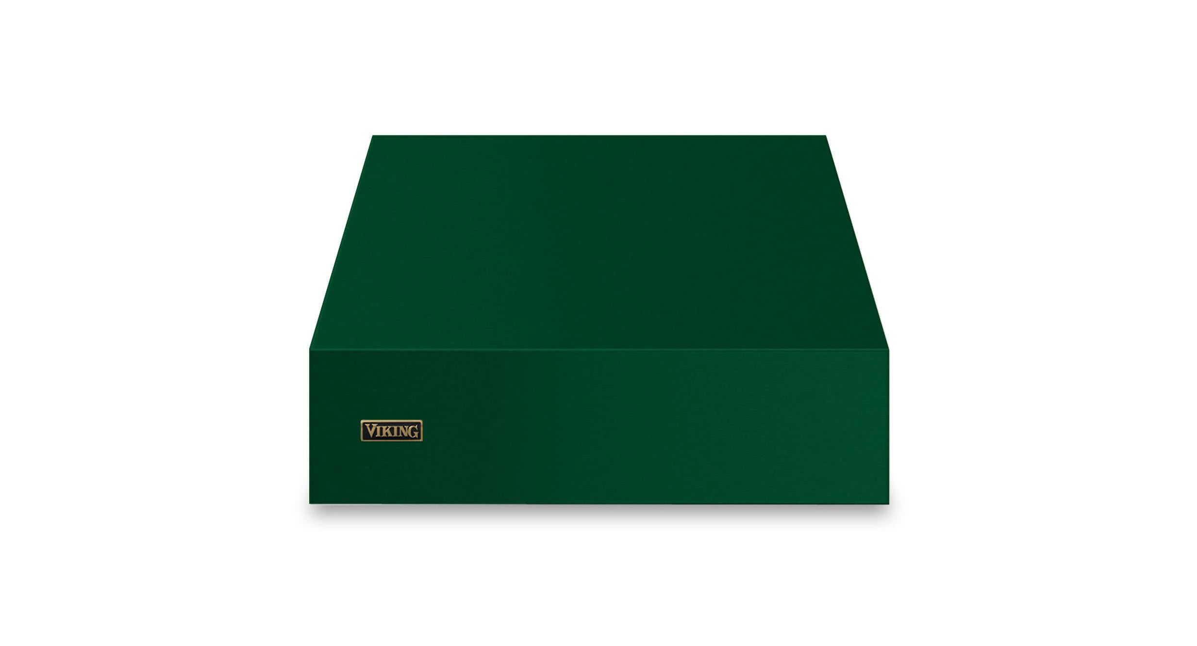 30"W. 18"H. Wall Hood (Finish: Ivy, Trim: Brushed Brass)