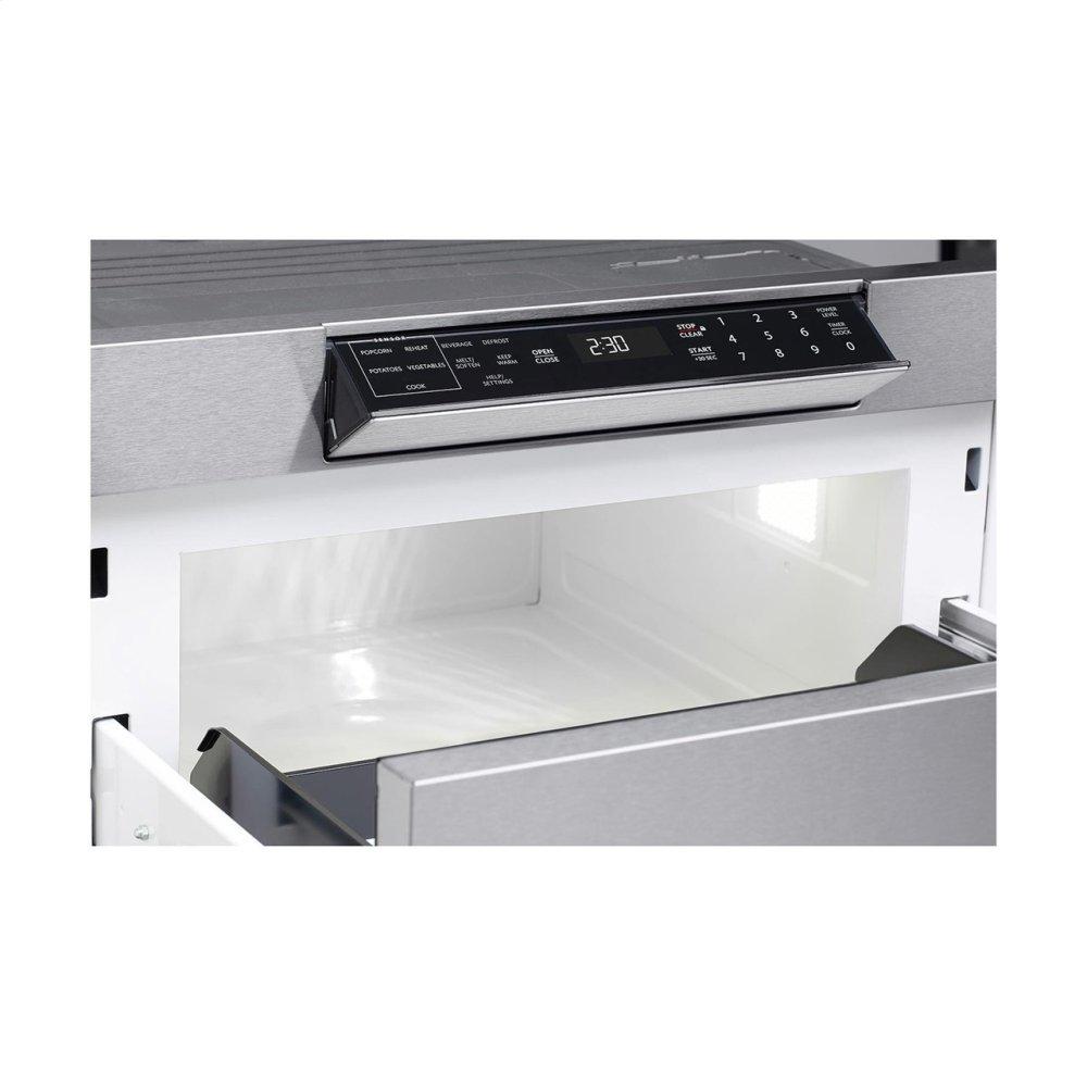 30 in. 1.2 cu. ft. 950W Sharp Stainless Steel Microwave Drawer