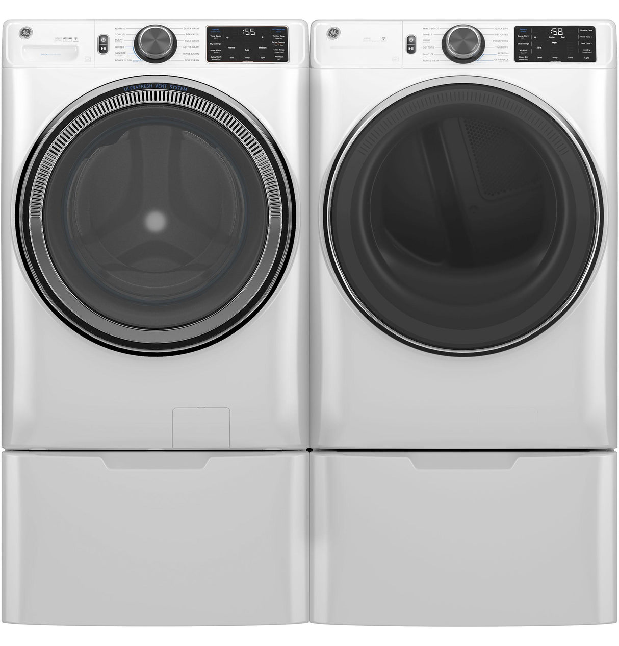 GE® ENERGY STAR® 5.0 cu. ft. Capacity Smart Front Load Steam Washer with SmartDispense™ UltraFresh Vent System with OdorBlock™ and Steam