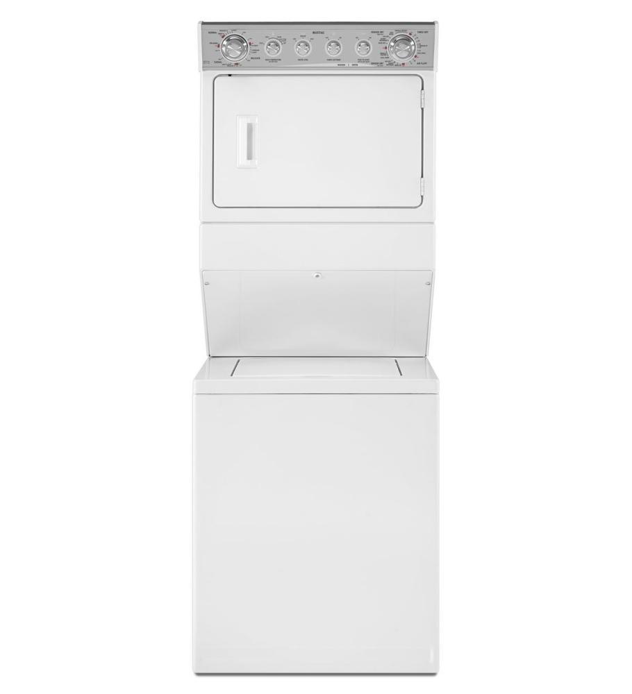 Stacked Gas Laundry Pair with Dependable Clean Wash System