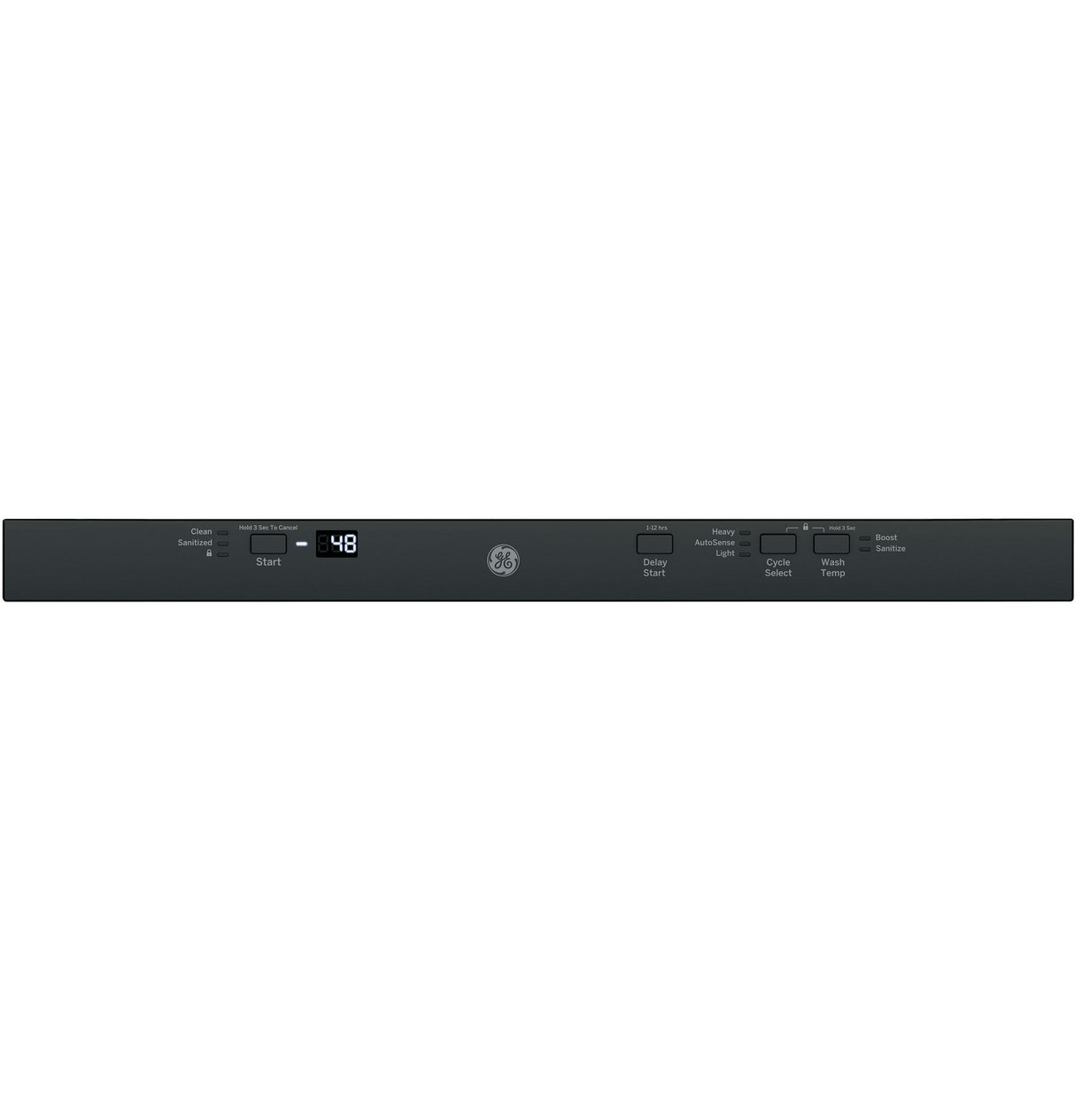 GE® ENERGY STAR® ADA Compliant Stainless Steel Interior Dishwasher with Sanitize Cycle