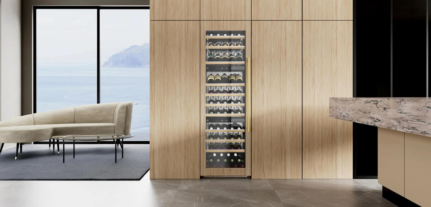 Tall Built-in 3 Zone Wine Panel Ready Glass (fits 24" x 70in - 84in opening)