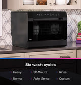 GE Profile™ ENERGY STAR® Smart Compact Dishwasher for Countertop or Built-In