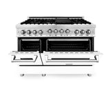 ZLINE 48" 6.0 cu. ft. Range with Gas Stove and Gas Oven in Stainless Steel (RG48) [Color: Red Gloss]