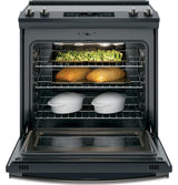 GE® 30" Slide-In Electric Convection Range