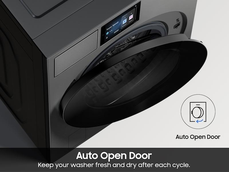 5.3 cu. ft. Bespoke AI Ultra Capacity Front Load Washer with AI Home and AI OptiWash+ in Dark Steel