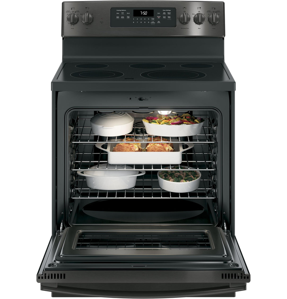 GE® 30" Free-Standing Electric Convection Range