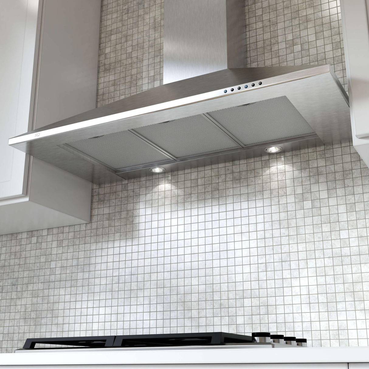 42" CCC 600/395 CFM Italian Made Wall Mount Chimney Range Hood Stainless
