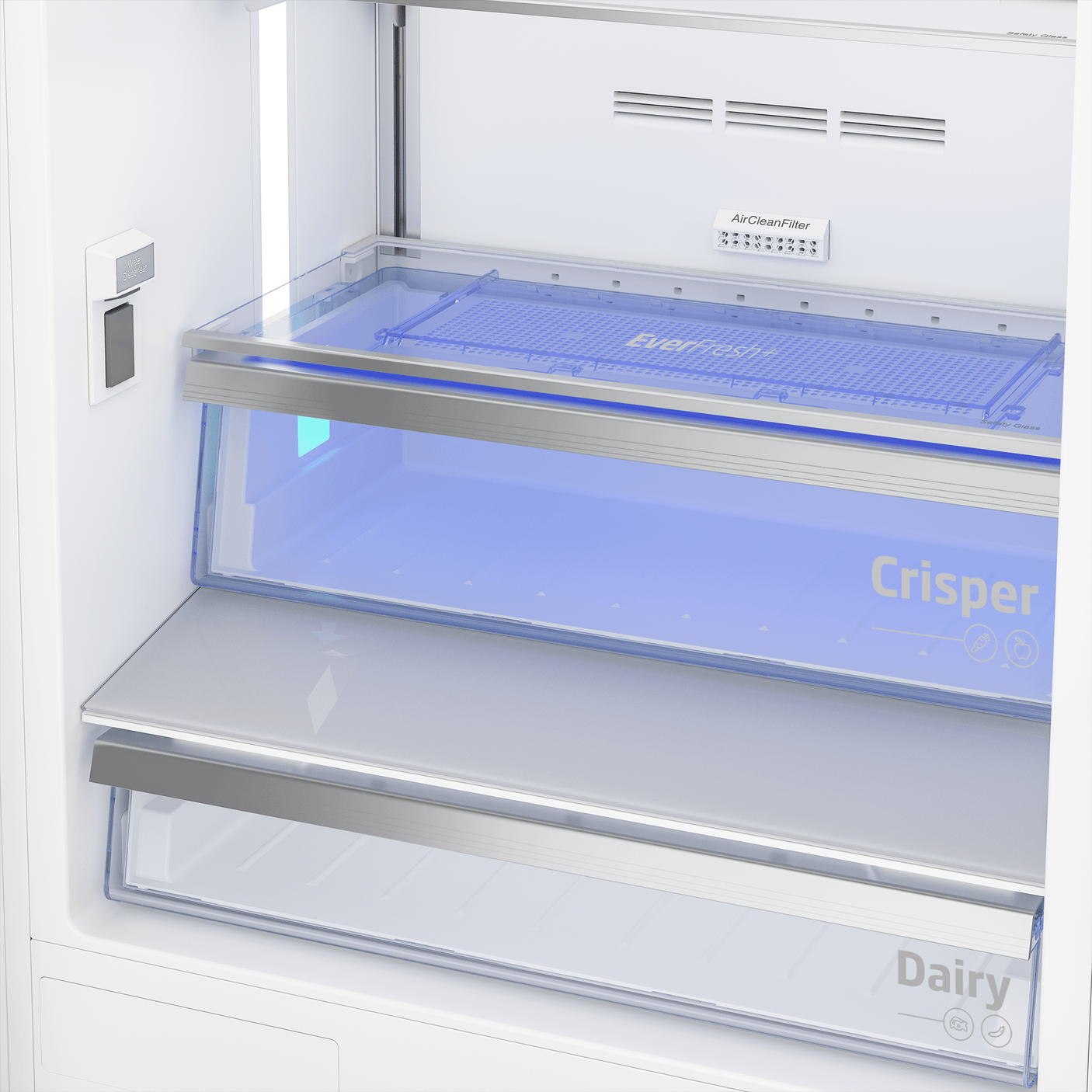 30'', Bottom Freezer Built-In Refrigerator with -