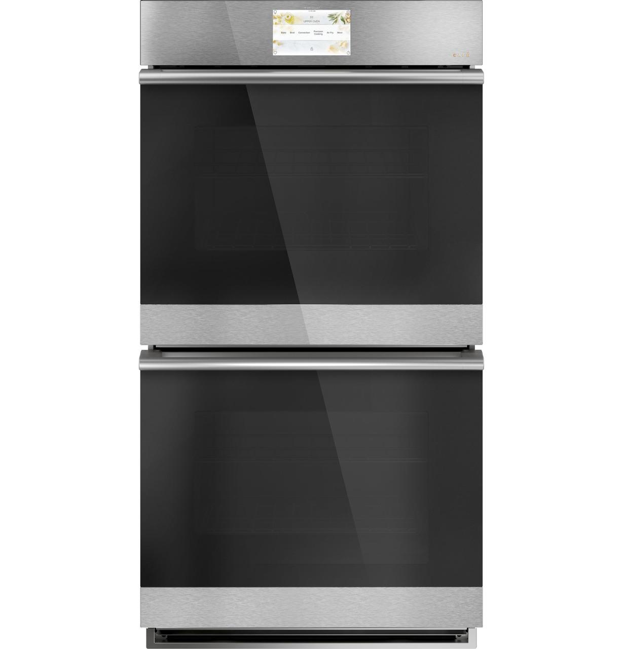Café™ 27" Smart Double Wall Oven with Convection in Platinum Glass