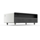 Forno Evoluto Tavolo 51-Inch White Smart Coffee Table - Dual Refrigerator Drawers, Bluetooth 5.0 Audio, Wireless Charging & RGB Ambient Light
