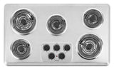 36-inch Wide Electric Cooktop with Two Power Cook Elements