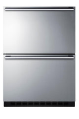24" Wide 2-drawer Refrigerator-freezer With Icemaker, ADA Compliant