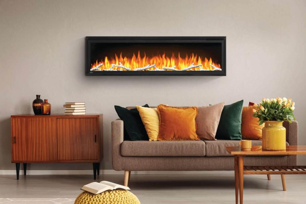 Entice 60 Wall Hanging Electric Fireplace