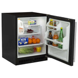 24-In Low Profile Built-In All Refrigerator With Maxstore Bin with Door Style - Black, Door Swing - Right