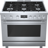 800 Series Dual Fuel Freestanding Range 36" Stainless Steel