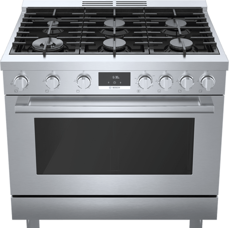 800 Series Dual Fuel Freestanding Range 36" Stainless Steel