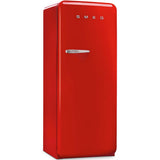Approx 24" 50'S Style Refrigerator with ice compartment, Red, Right hand hinge