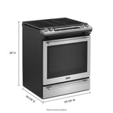 30-INCH WIDE SLIDE-IN GAS RANGE WITH TRUE CONVECTION AND FIT SYSTEM - 5.8 CU. FT.