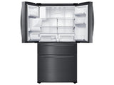 25 cu. ft. Large Capacity 4-Door French Door Refrigerator with External Water & Ice Dispenser in Black Stainless Steel