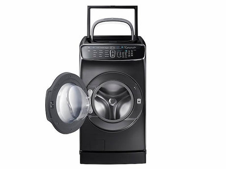 6.0 cu ft. Smart Washer with Flexwash in Black Stainless Steel