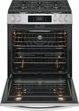30" Front Control Gas Range with Stone-Baked Pizza