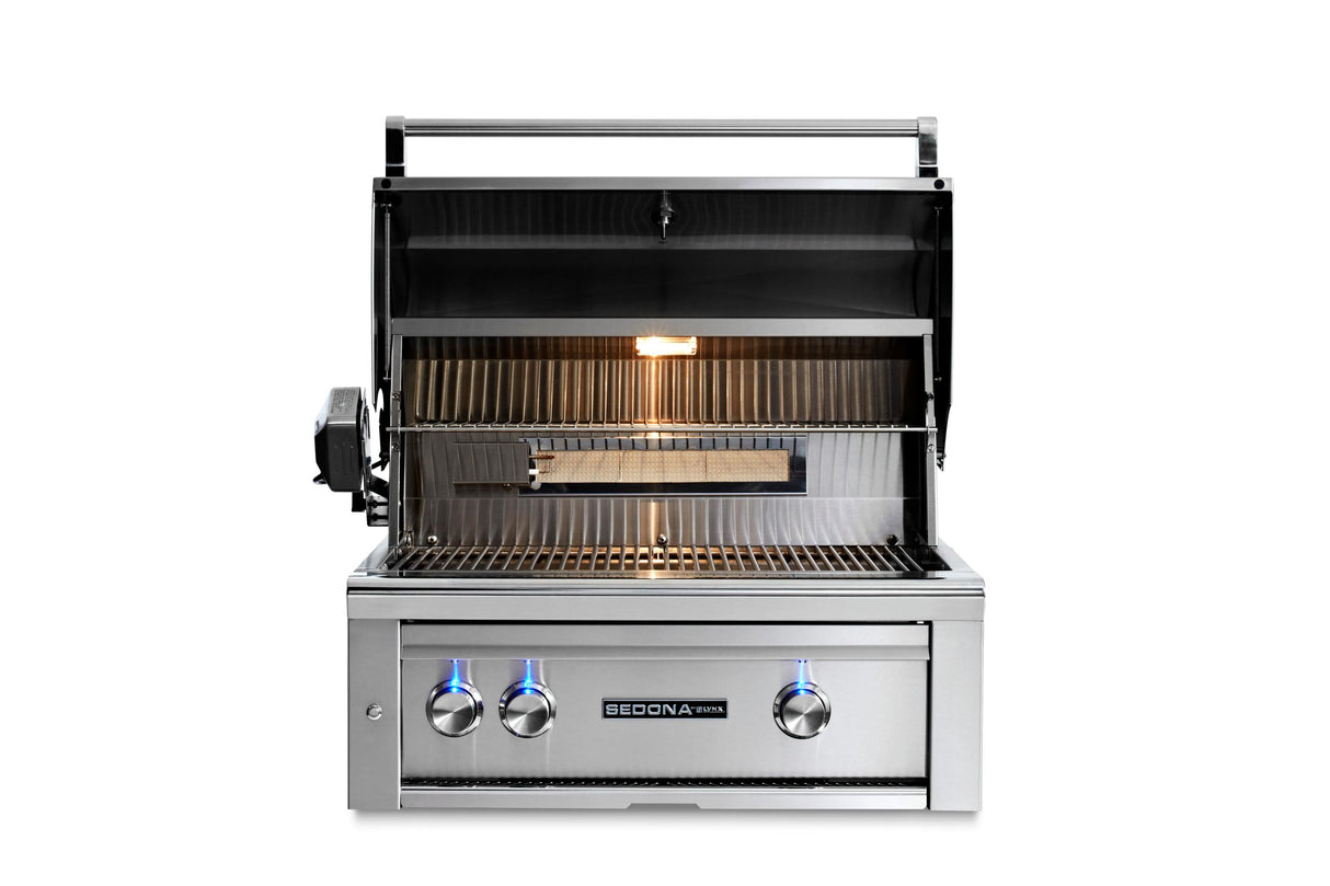 30" Sedona by Lynx Built In Grill with 2 Stainless Steel Burners and Rotisserie, LP