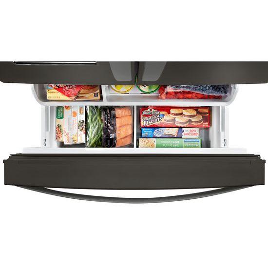 Whirlpool® 36-inch Wide Counter Depth French Door-within-Door Refrigerator - 24 cu. ft. - Black Stainless