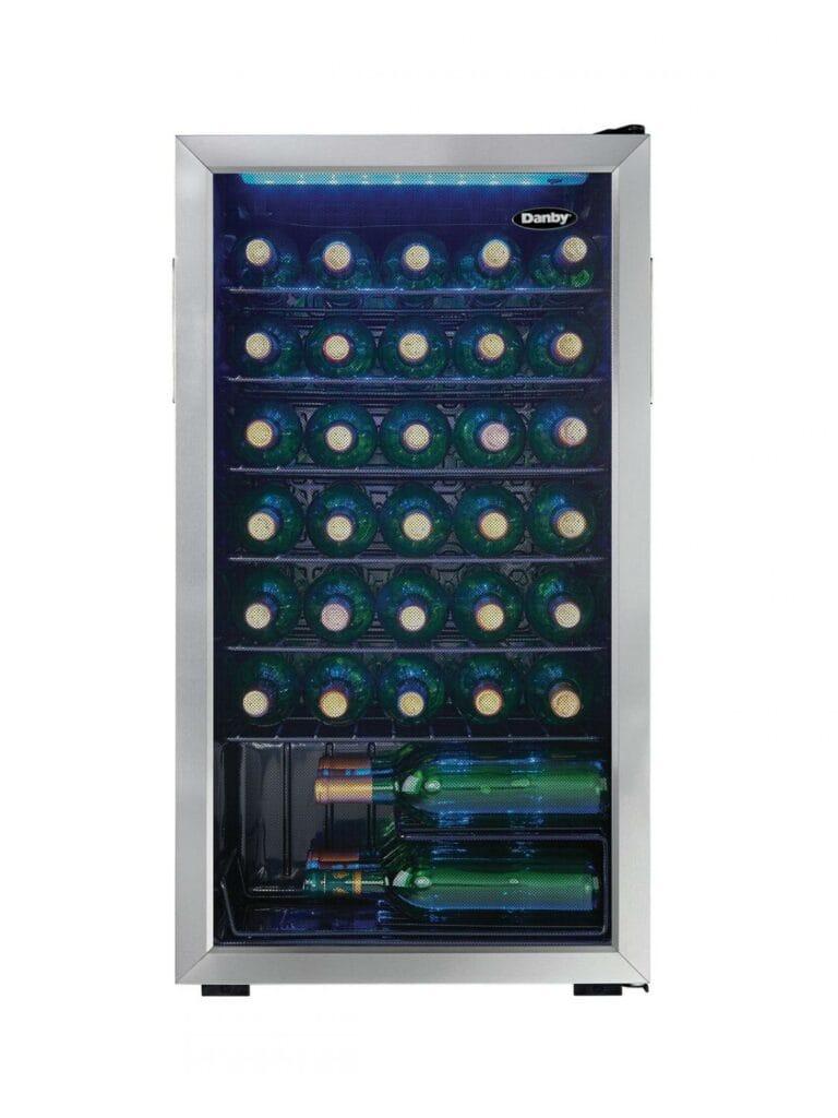 Danby 36 Bottle Free-Standing Wine Cooler in Stainless Steel