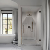 ZLINE Autograph Edition Crystal Bay Thermostatic Shower System in Champagne Bronze (CBY-SHS-T2-CB)