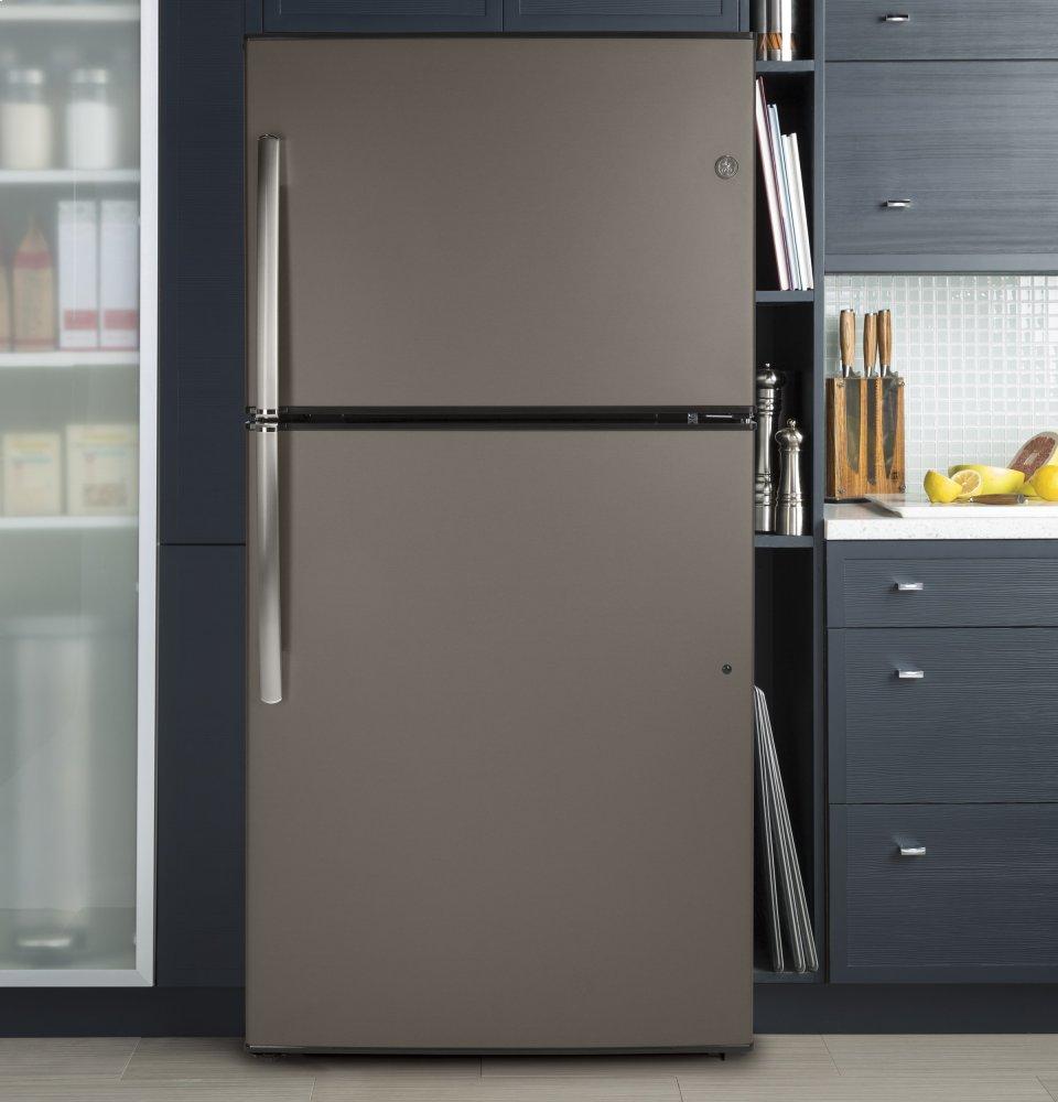 GE® ENERGY STAR® 21.1 Cu. Ft. Top-Freezer Refrigerator
