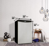 Danby 4.4 cu. ft. Compact Fridge in Stainless Steel