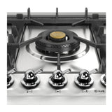 ILVE UHCPT75NSSCLP Nostalgie II 30 inch Built-In Gas Cooktop with 5 Burners, in Stainless Steel (Liquid Propane, Chrome)