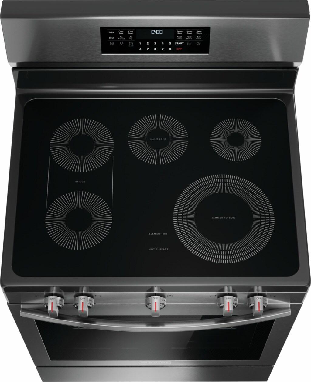 30" Rear Control Electric Range with Total Convection