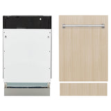 ZLINE 18" Tallac Series 3rd Rack Top Control Dishwasher in Custom Panel Ready with Stainless Steel Tub, 51dBa (DWV-18)