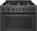 800 Series Dual Fuel Freestanding Range 36" Black Stainless Steel
