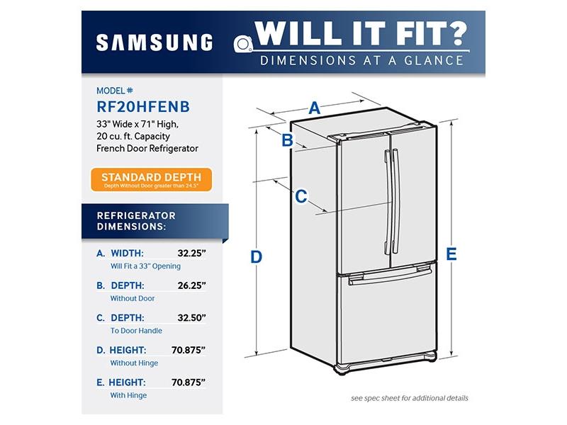 20 cu. ft. French Door Refrigerator
