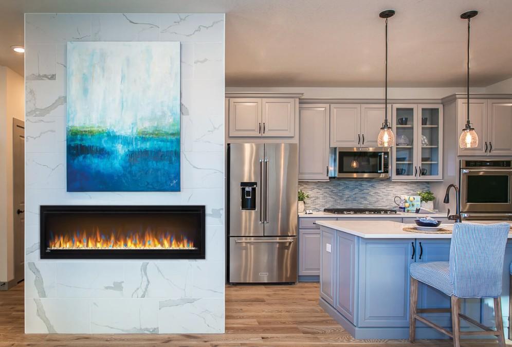 Alluravision 50 Slimline Wall Hanging Electric Fireplace