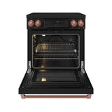 30 Inch Professional Induction Range With Tilt Panel Touch Control In Black and Rose Gold  Gordon Ramsay Series