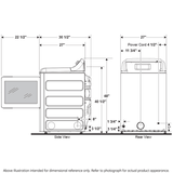 GE® ENERGY STAR® 7.4 cu. ft. Capacity Smart aluminized alloy drum Electric Dryer with Sanitize Cycle and Sensor Dry