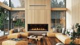 Tall Linear Vector? 74 Direct Vent Gas Fireplace