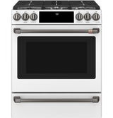 Café™ Front Control Gas Knobs and Handles - Brushed Black