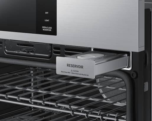 30" Steam-Assisted Single Wall Oven, Silver Stainless Steel