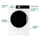 Element 24-inch 2.2 cu. ft. Front Load Washer - White, ENERGY STAR (ECW2224EGW)