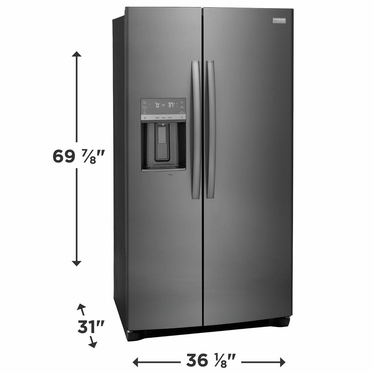 22 Cu. Ft. 36" Counter Depth Side by Side Refrigerator