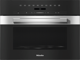 M 7240 TC AM Clean Touch Steel - Built-in microwave oven, 24" width in a design that is the perfect complement with controls on the top.